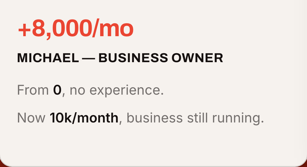 Michael — Business owner